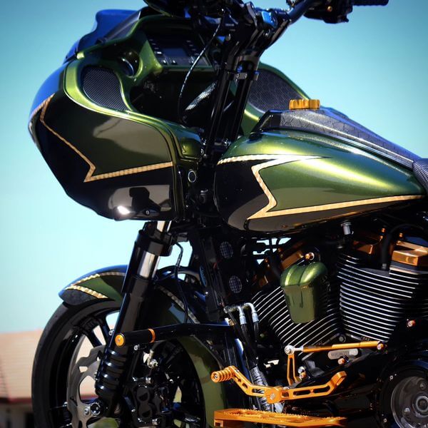 Tamco Paint Yuengling Green Jet Black in Motorcyle