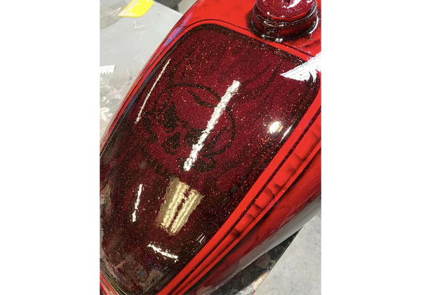 Tamco Paint OG Red Motorcycle in Motorcycle Gas Tank