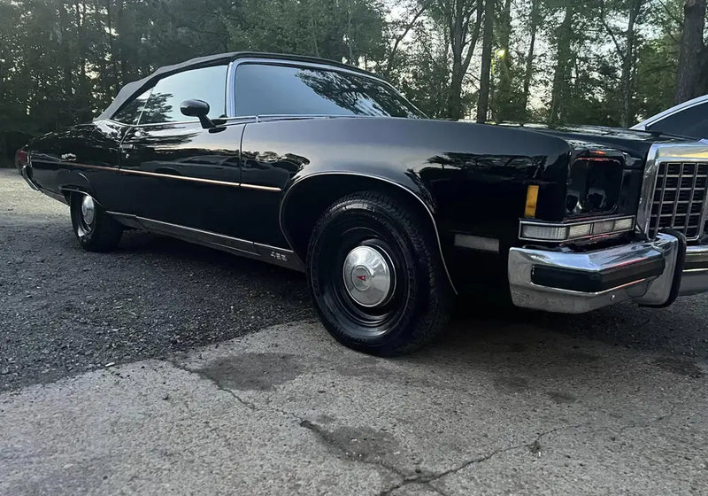 Tamco Paint Murdered Out Black in 1975 Pontiac Grand Ville Brougham Convertible