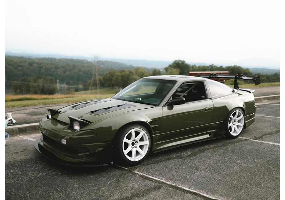 Tamco Paint Porsche Nato Olive in 1994 Nissan 240X