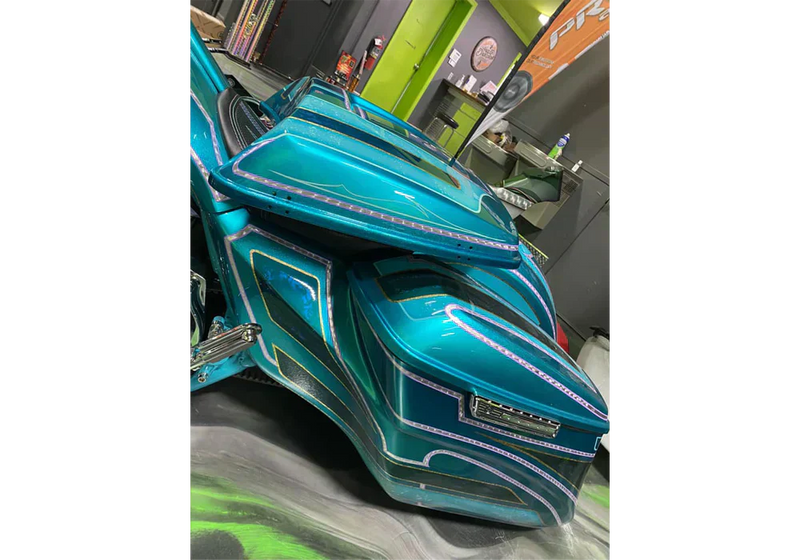 Tamco Paint Teal Time Candy in 2020 Harley Davidson