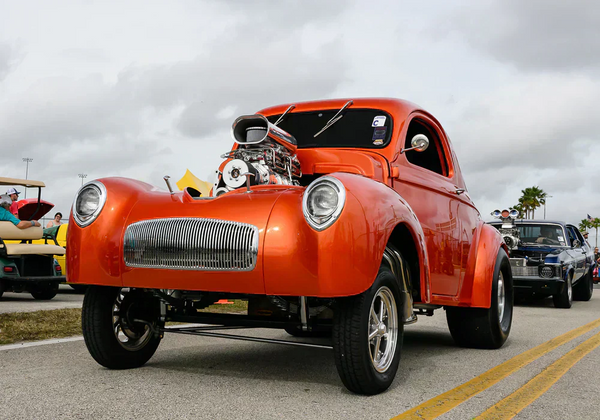 Tamco Paint Shocktop Orange in 1941 Willys Coupe
