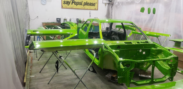 Tamco Paint Sublime Green in Toyota AE86 Sprinter Trueno