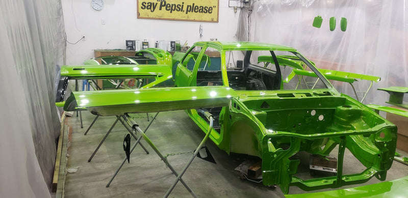 Tamco Paint Sublime Green in Toyota AE86 Sprinter Trueno