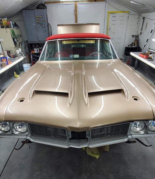 Tamco Paint Sandalwood Tan in 1970 Oldsmobile Cutlass Convertible