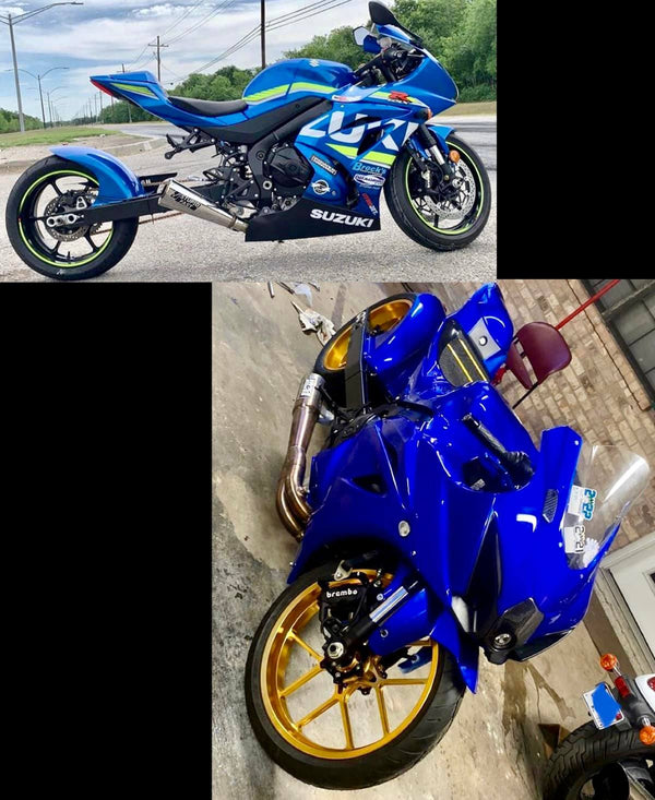 Tamco Paint Socal Blue Candy Contentrate in Suzuki GSX-R series