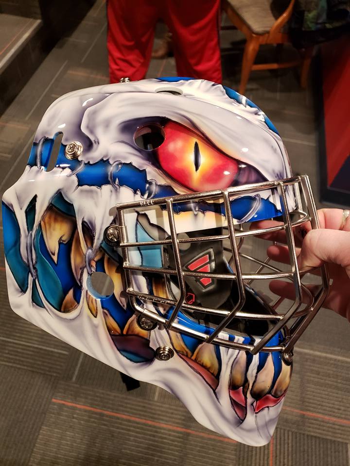 Tamco Paint Tamco Intensity in Hockey Goalie Mask