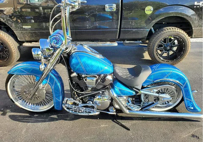 Tamco Paint Monaco Candy Concentrate in Yamaha Road Star