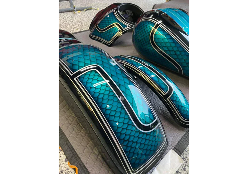 Tamco Paint Teal Time Candy Concentrate in 2023 Harley Davidson