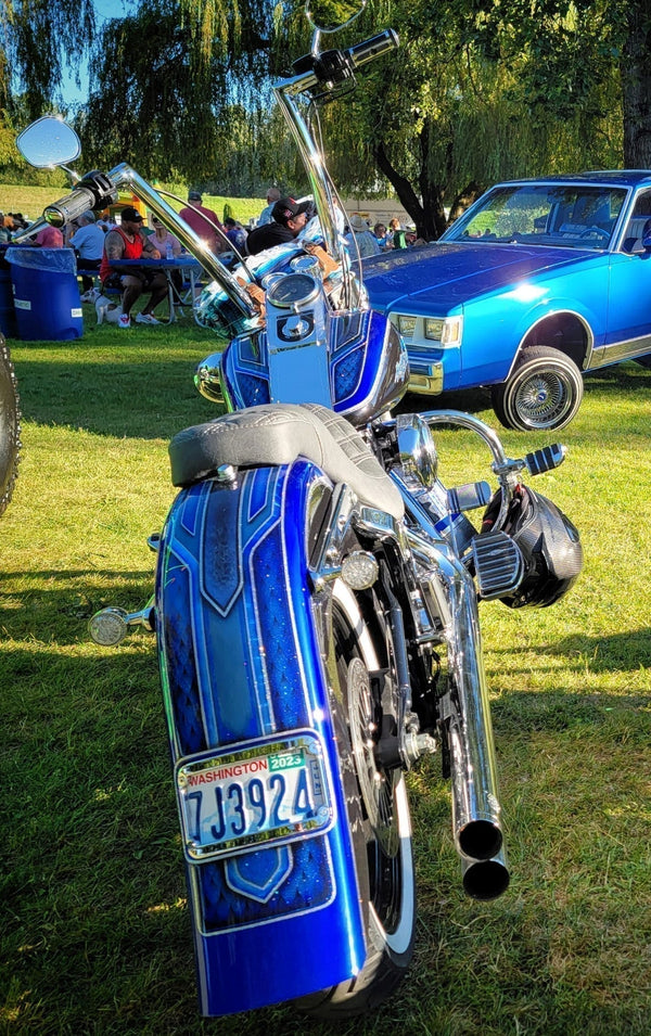Tamco Paint SoCal Blue & Monaco Candy in 1984 Harley Davidson Chopper