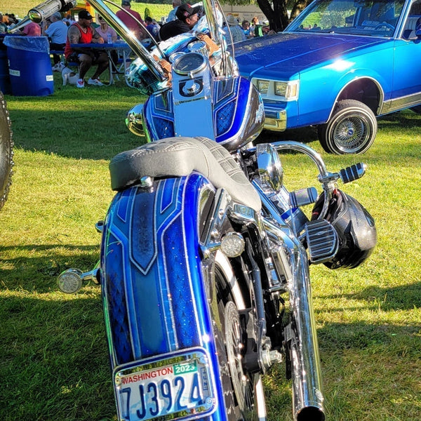 SOCAL BLUE & MONACO CANDY | JUSTIN WILSON | 1984 HARLEY DAVIDSON CHOPP