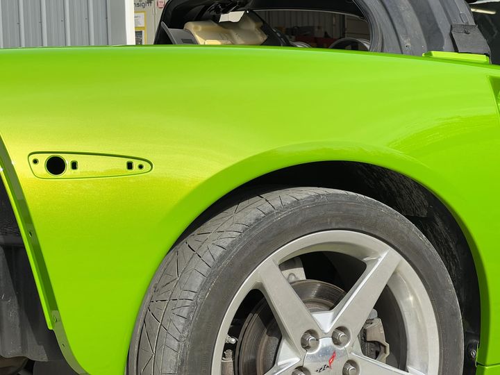 Tamco Paint Sublime Green in C6 Corvette