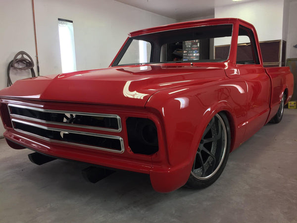 Tamco Paint Porsche Guards Red in Chevrolet C10