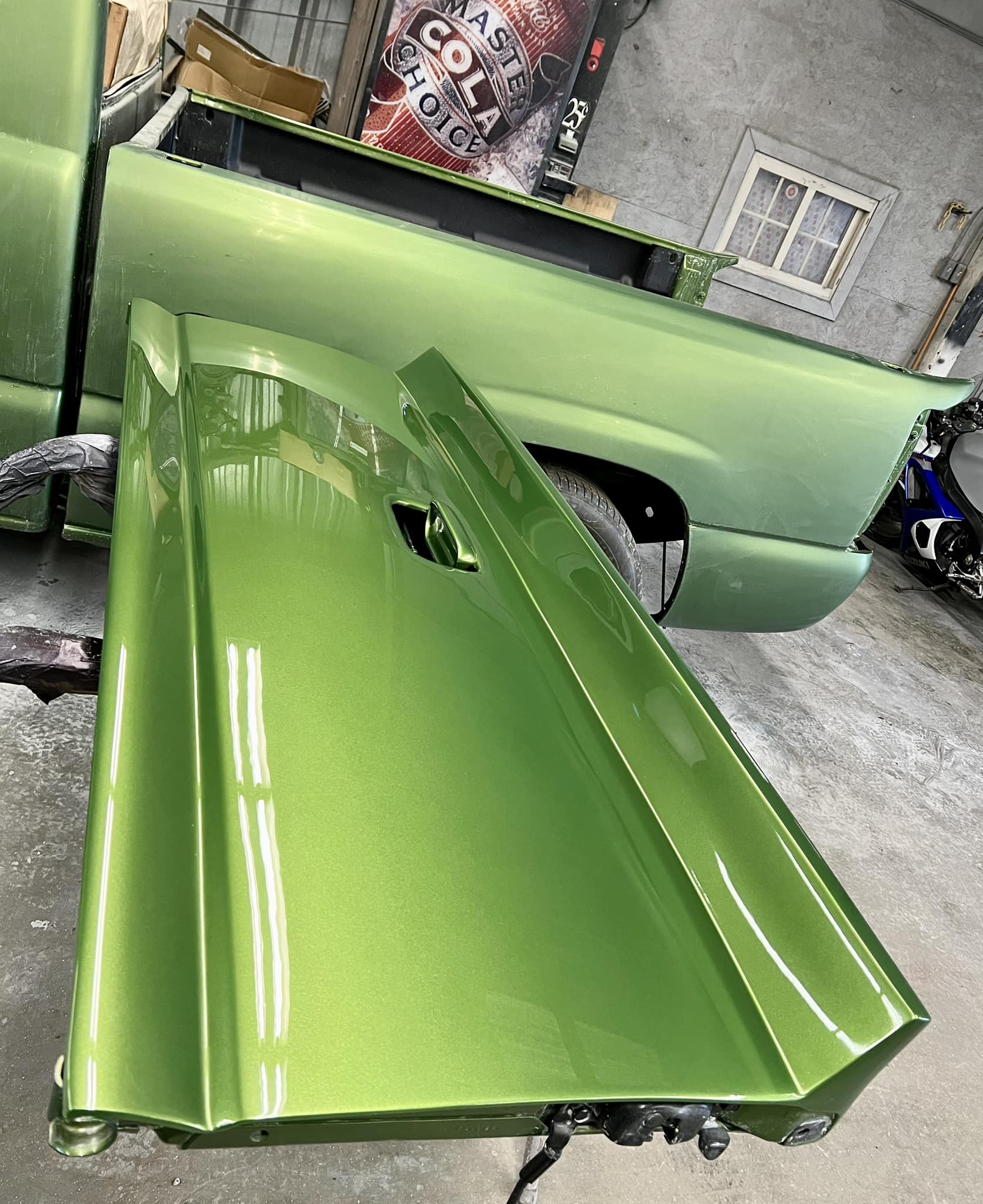Tamco Paint HC2104 High Solids Clearcoat on Car Parts