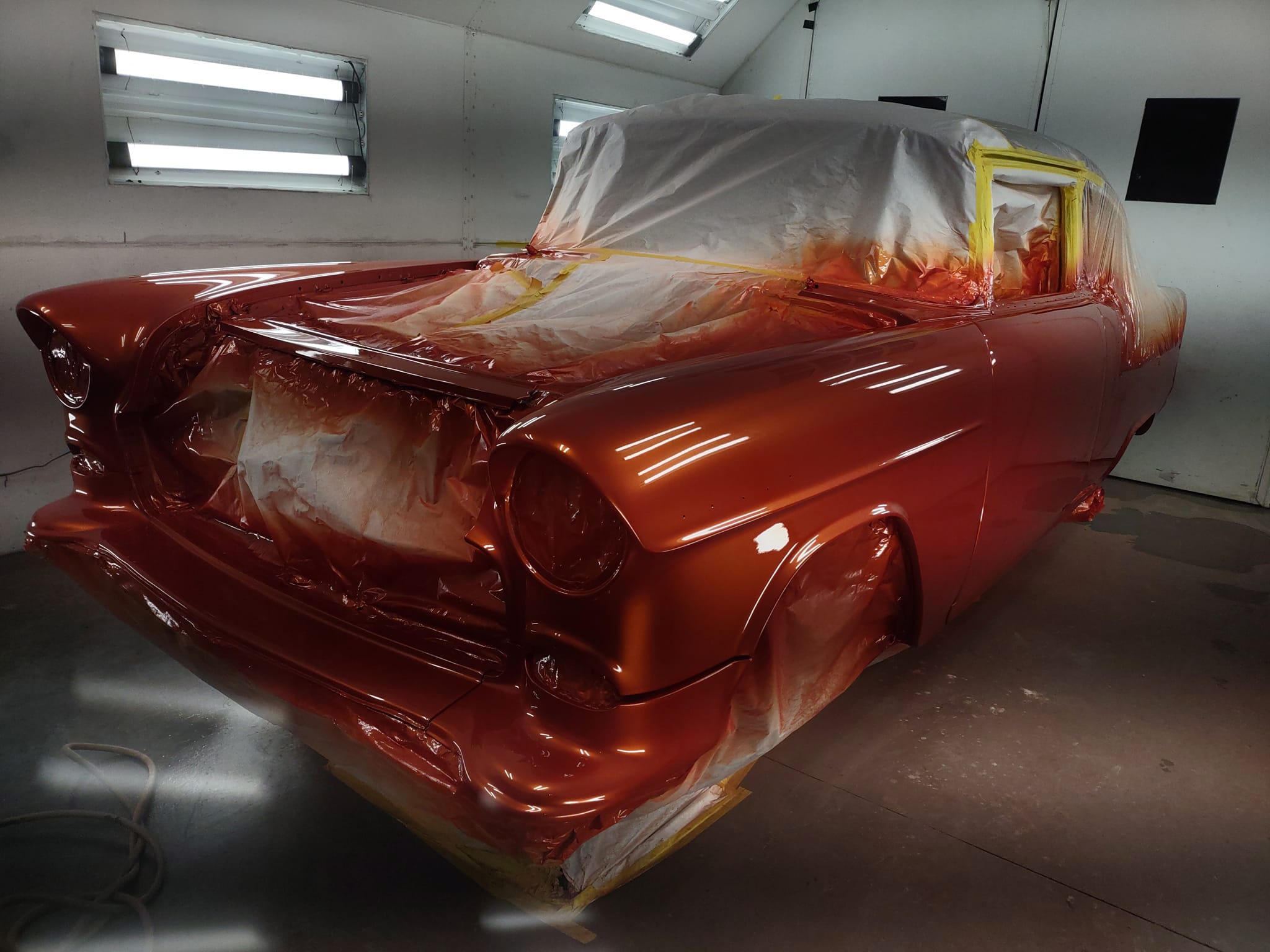 Tamco Paint Shocktop Orange in Chevrolet Bel Air