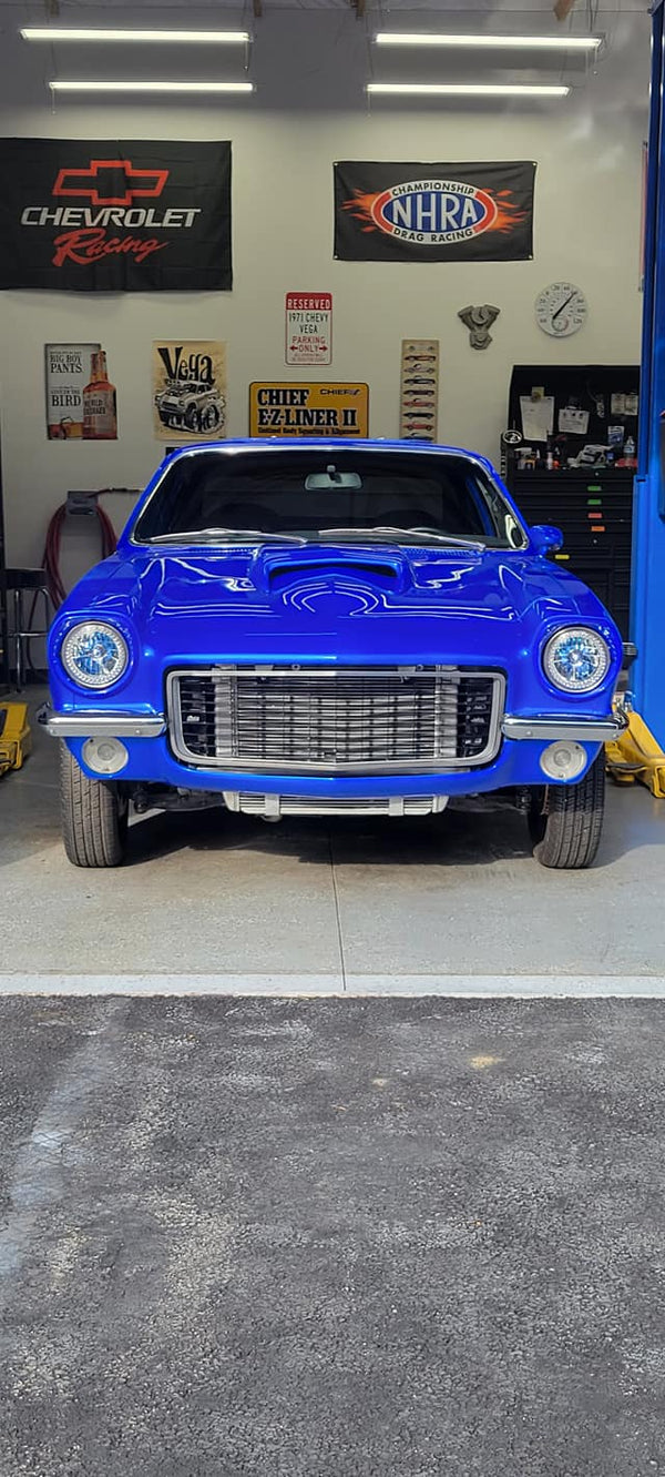 Tamco Paint Blue Nitrous in 1971 Chevrolet Vega