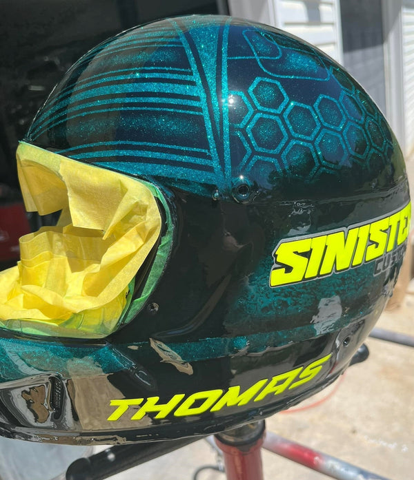 Tamco Paint Teal Time Candy Concentrate in Helmet