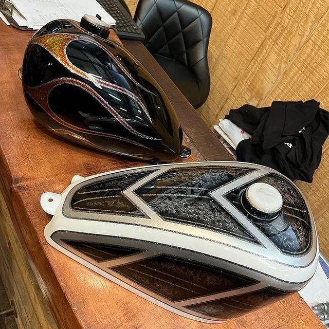 Tamco Paint HC2104 High Solids Clearcoat on Motorcycle Parts