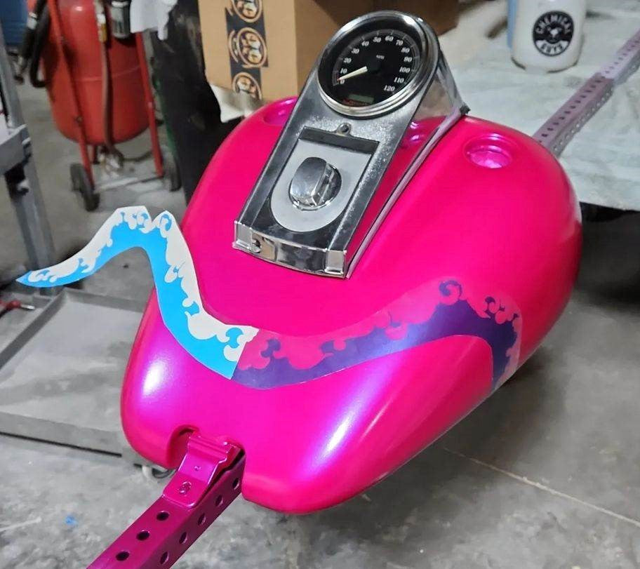 Tamco Paint Lipstick & Purple Pop Pearl in motorcycle parts