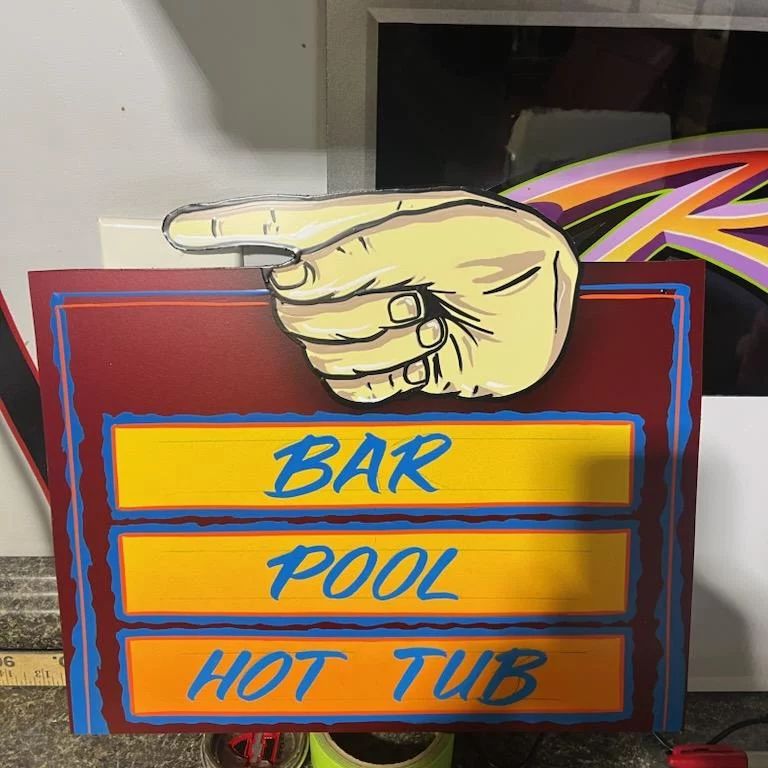 Tamco Paint Brush FX Pinstriping in Art Sign
