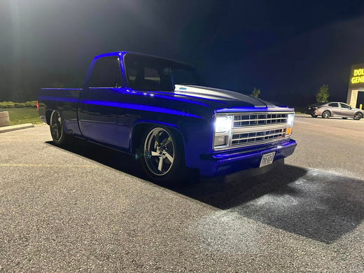 Tamco Paint SoCal Blue 2k Candy & Kandy Killa Blue 2K Candy in 1982 Chevrolet C10