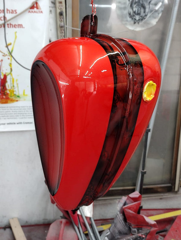 Tamco Paint Nuclear Sunset in Motorcycle Tank
