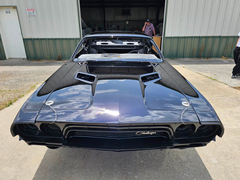 Tamco Paint Sinister Triple Reboot Purple in 1973 Dodge Challenger