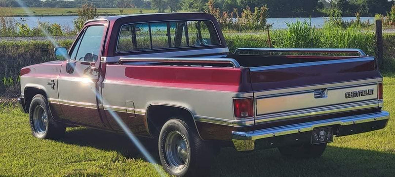 Tamco Paint GM Cherry Red and Slick Silver Metallic in Chevrolet C10