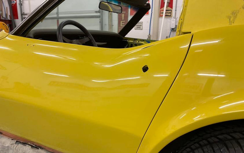 Tamco Paint Chevrolet Bright Yellow in 1976 Chevrolet Corvette