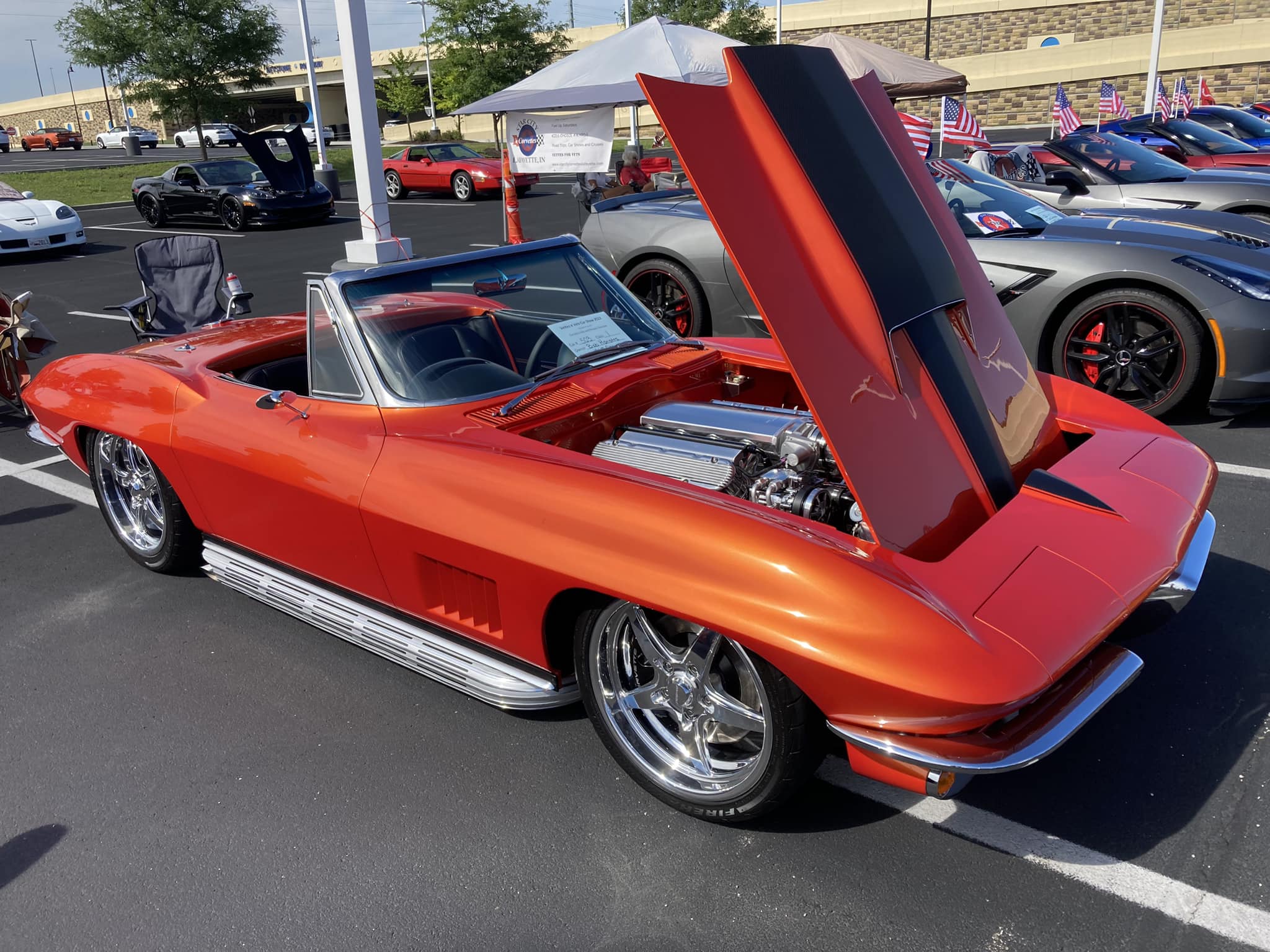 Tamco Paint Shocktop Orange in 1967 Chevrolet Corvette C2