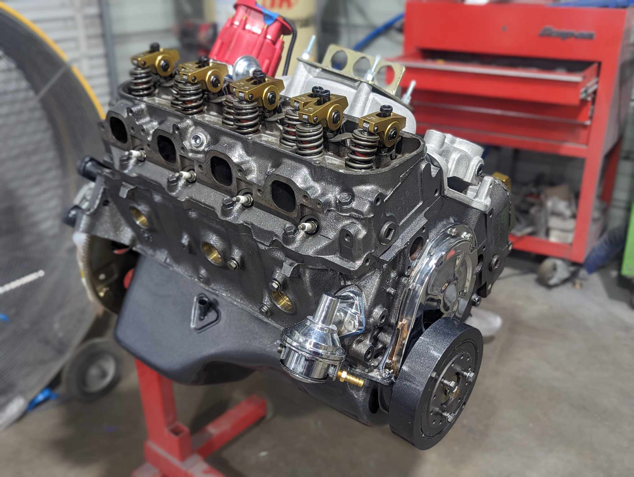 Tamco Paint Secret Silver Amerflint II Single Stage on Block Engine