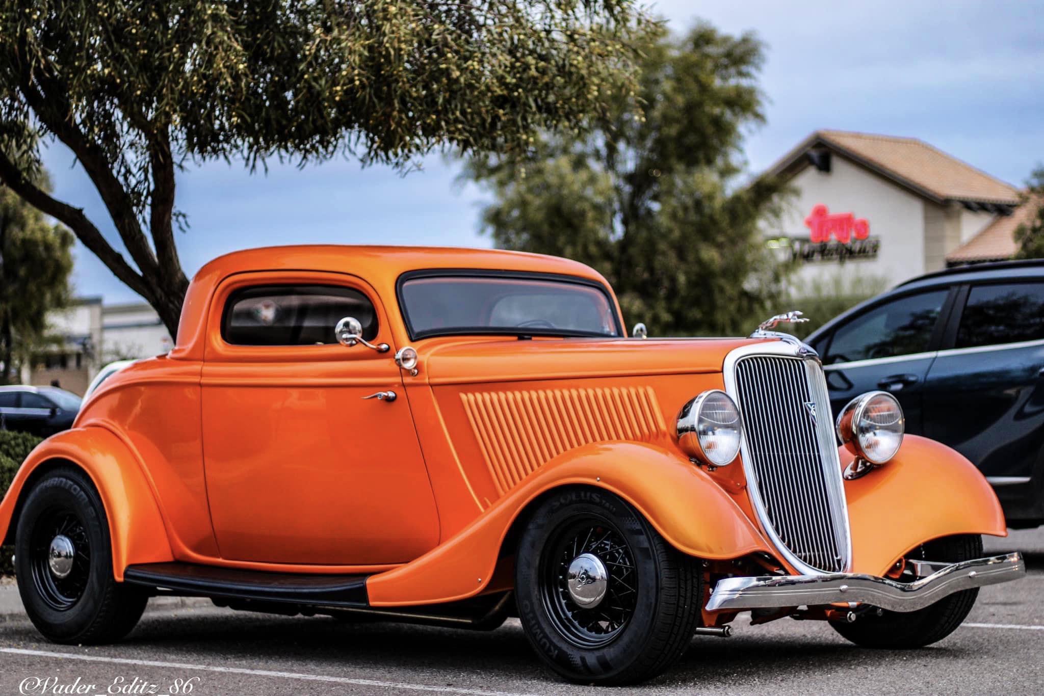 Tamco Paint Sunkist Orange in 1934 Ford Coupe