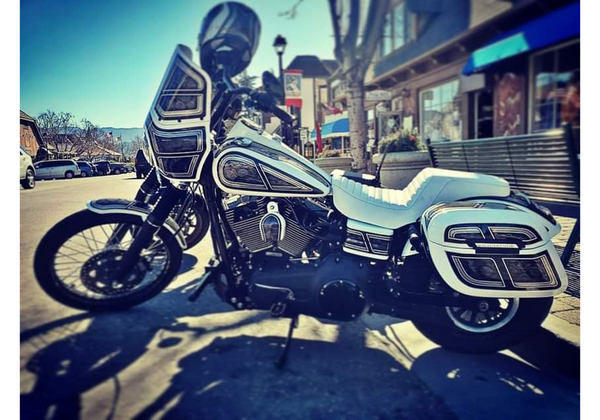 Tamco Paint Jetblack & Bright White in 2018 Harley Davidson Dyna Wide Glide