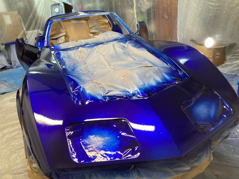 Tamco Paint The Abyss & Blue Candy in 1973 Vette