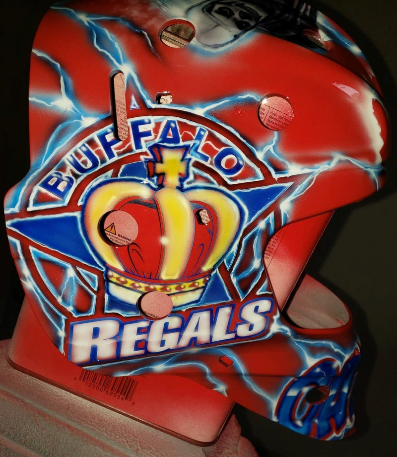 Tamco Paint Tamco Inensity Red Red Wine in Custom Hockey Goalie Helmet