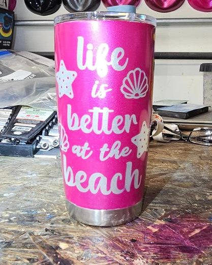 Tamco Paint Lipstick & Piss Off Pink in Tumbler