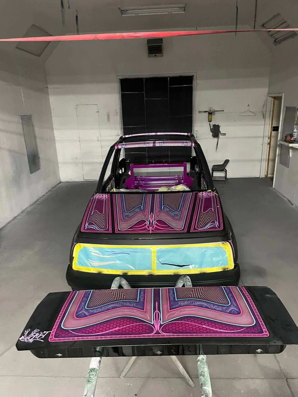 Tamco Paint Lipstick and Punk Rock Pink - Candy Pearl in 1969 Chevrolet Impala