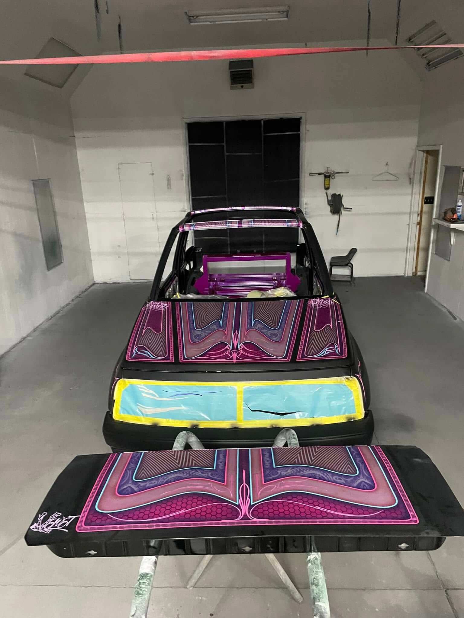 Tamco Paint Lipstick and Punk Rock Pink - Candy Pearl in 1969 Chevrolet Impala