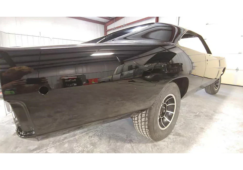 Tamco Paint Murdered Out Black in 1968 Dodge Charger