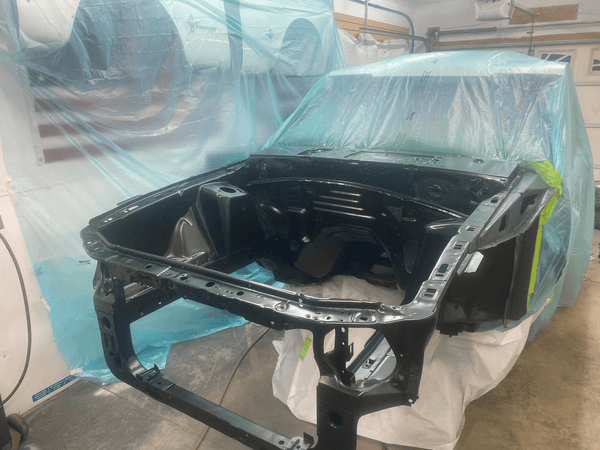 Tamco Paint Ford Eruption Green Metallic in Engine Bay
