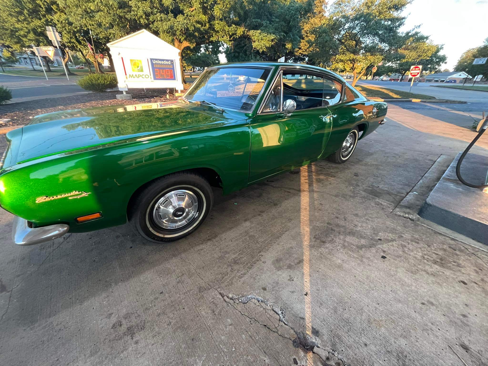 Tamco Paint Sinister Triple Reboot Green in 1967 Barracuda Fastback