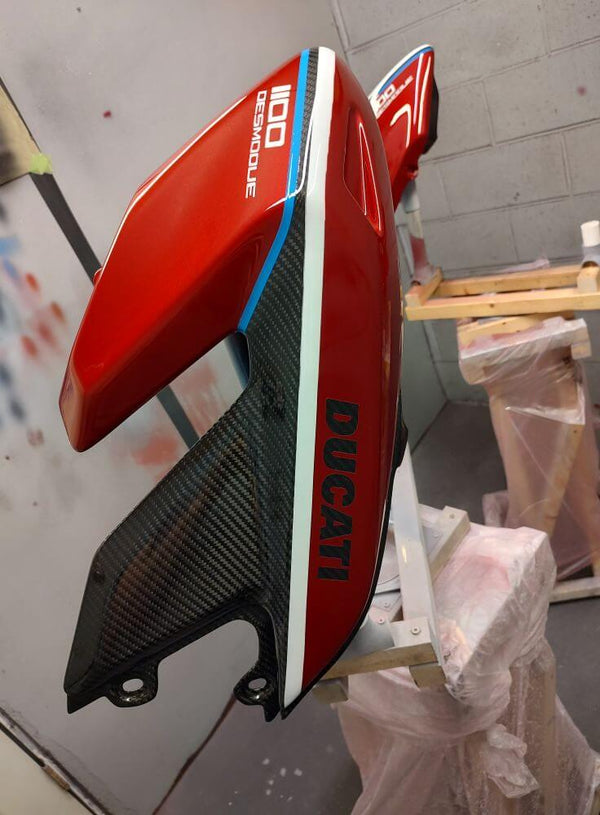 Tamco Paint Rock It Red in Side Fairing Ducati Motorcycle