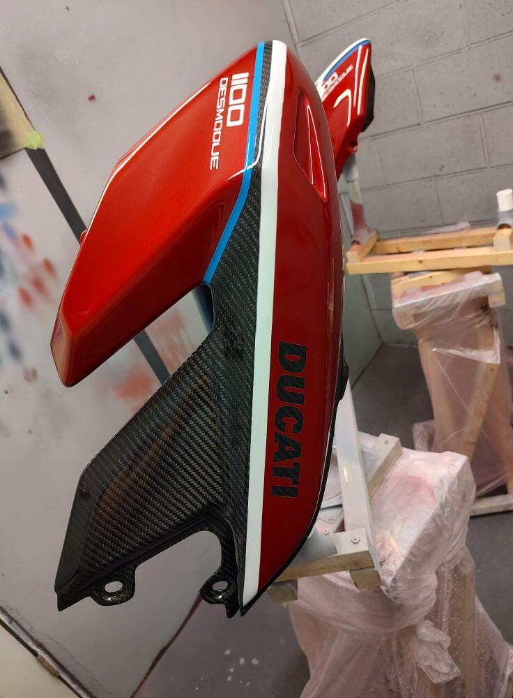 Tamco Paint Rock It Red in Side Fairing Ducati Motorcycle