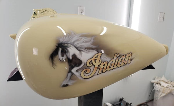 Tamco Paint HC2104 High Solids Clearcoat on Motocycle Parts