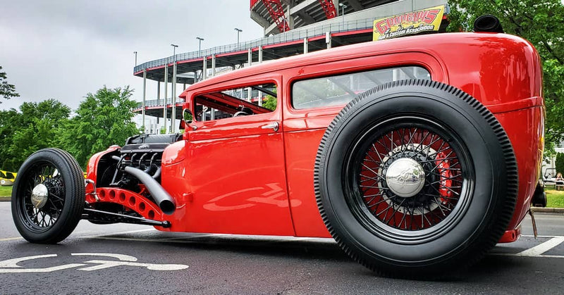 Tamco Paint Ford Race Red in 1929 Ford Model A Hot Rod