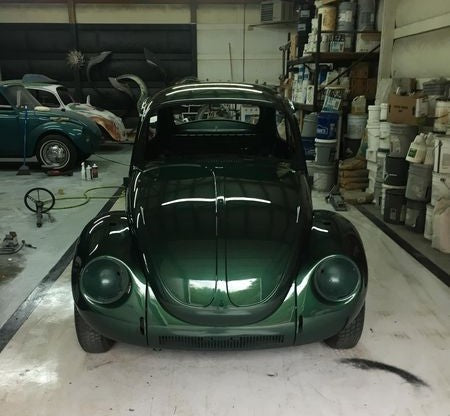 Tamco Paint Kia Grass Green in Volkswagen Super Beetle