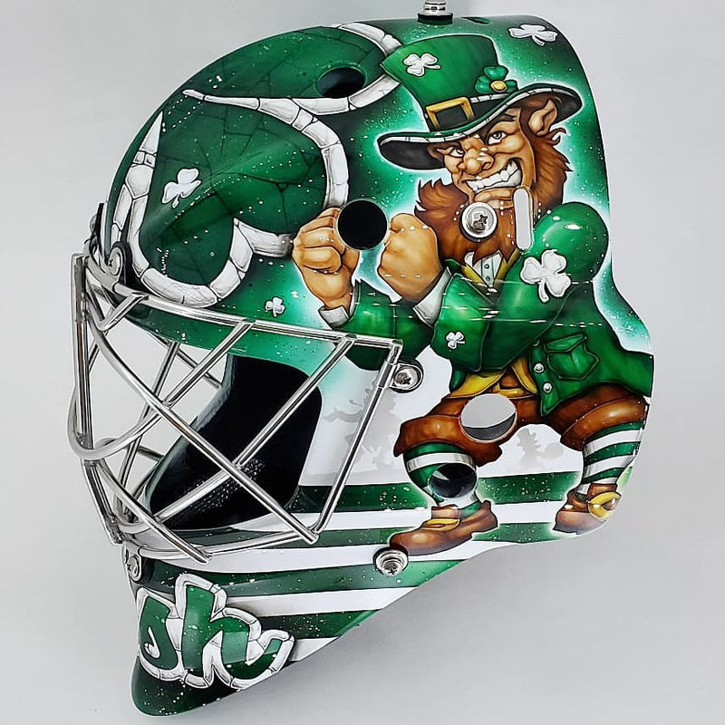 Tamco Paint Shamrock Green in Hockey Goalie Mask