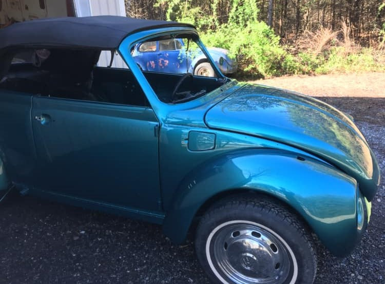Tamco Paint Capri Green in 1979 Volkswagen Beetle