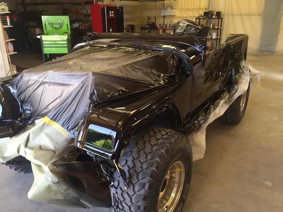 Tamco Paint AG Series Single Stage Factory Pack Kit (AG900 Jet Black) on Jeep Wrangler
