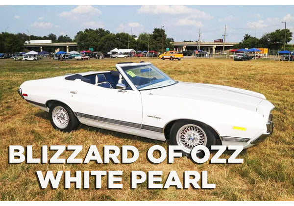 Tamco Paint Blizzard of Ozz White Pearl in 1972 Ford Gran Torino